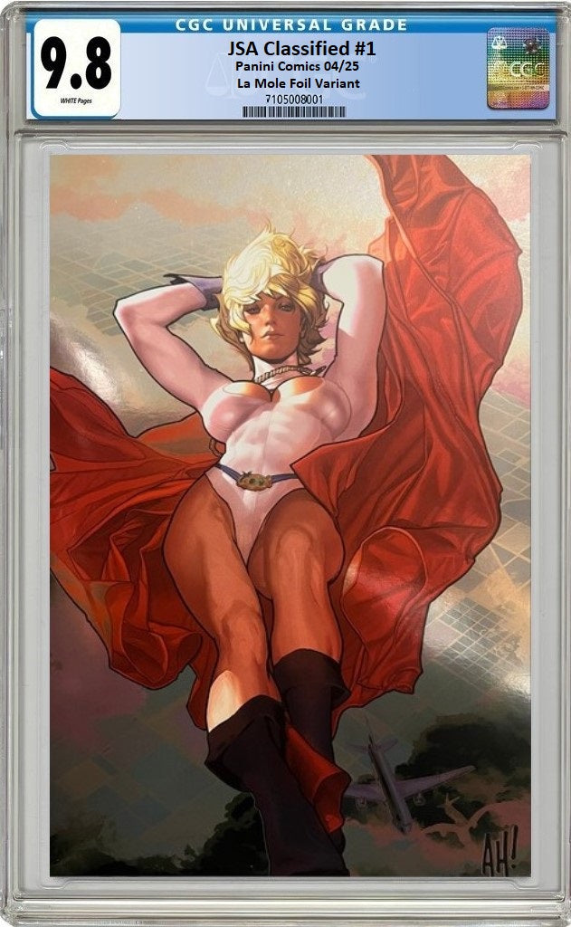JSA CLASSIFIED #1 ADAM HUGHES LA MOLE VIRGIN FOIL VARIANT LIMITED TO 1000 COPIES - RAW & CGC OPTIONS