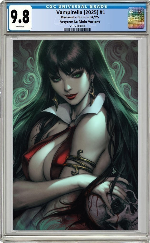 VAMPIRELLA (2025) #1 ARTGERM LA MOLE VIRGIN VARIANT LIMITED TO 500 COPIES - RAW & CGC OPTIONS