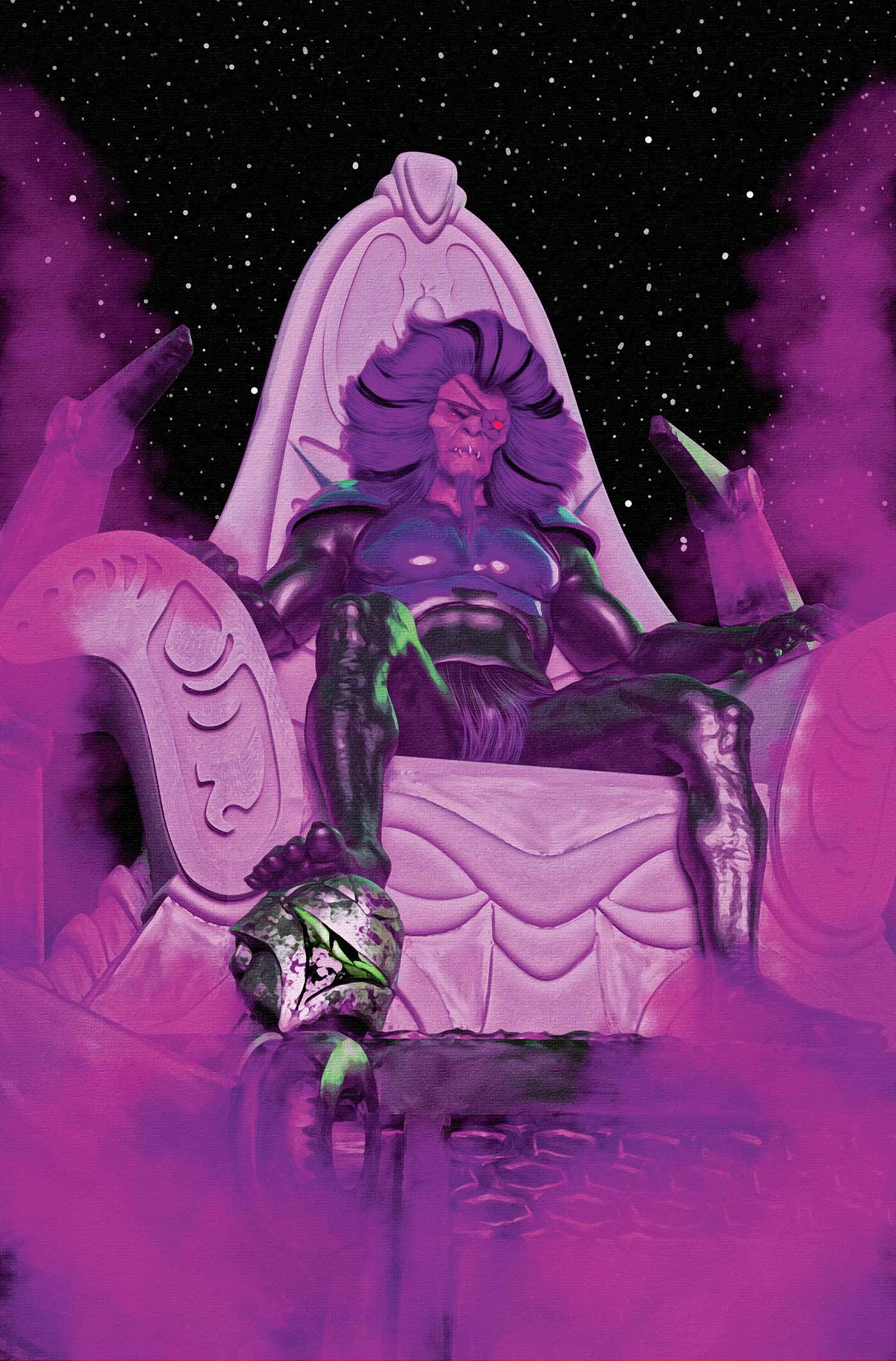 SILVERHAWKS #2 1:15 MARK SPEARS PURPLE VIRGIN VARIANT