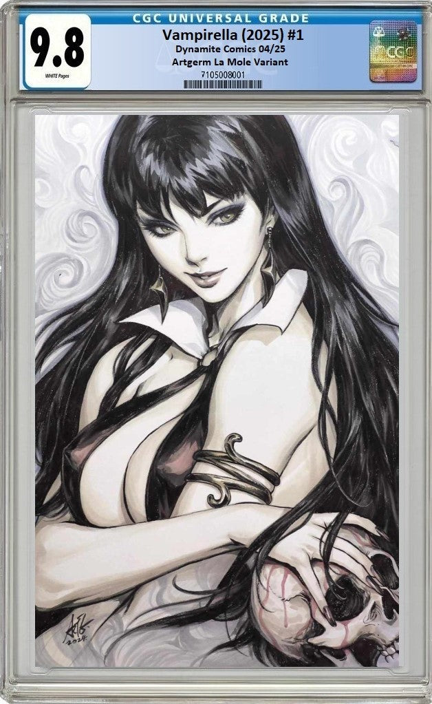 VAMPIRELLA (2025) #1 ARTGERM LA MOLE SKETCH VIRGIN VARIANT LIMITED TO 250 COPIES - RAW & CGC OPTIONS