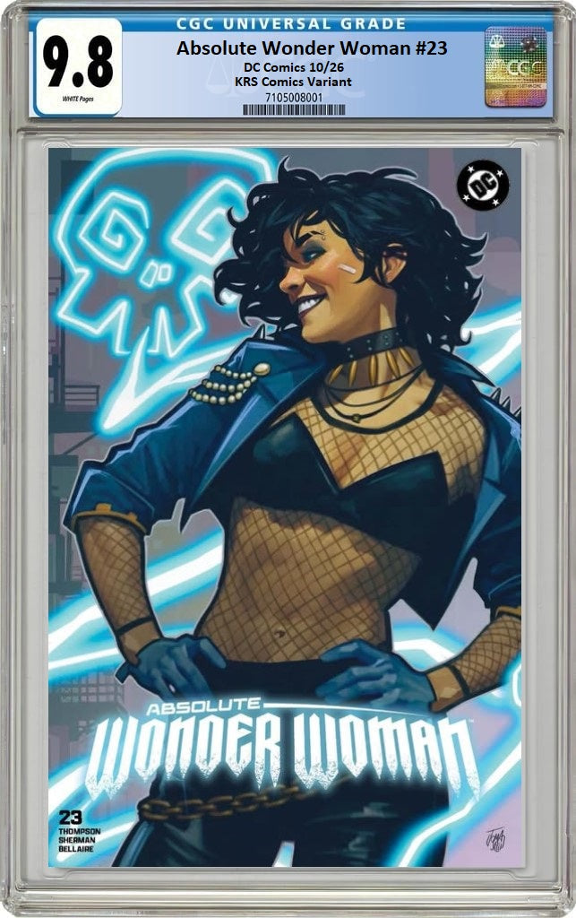 ABSOLUTE WONDER WOMAN #23 FRANCESCO TOMASELLI FOIL VARIANT LIMITED TO 500 COPIES WITH NUMBERED COA CGC 9.8 PREORDER
