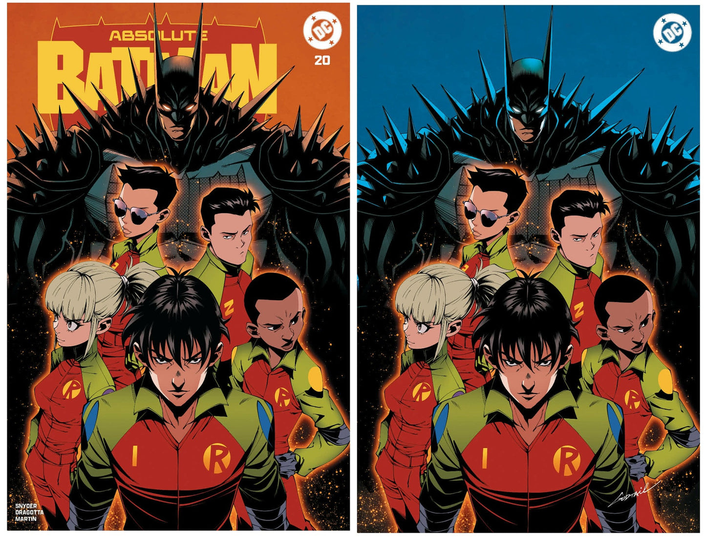 ABSOLUTE BATMAN #20 GODTAIL 'ROBINS' TRADE/VIRGIN VARIANT SET LIMITED TO 750 SETS