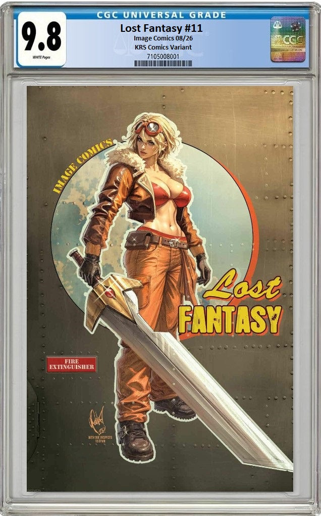 LOST FANTASY #11 CEDRIC POULAT MATTE FOIL VARIANT LIMITED TO 350 COPIES CGC 9.8 PREORDER