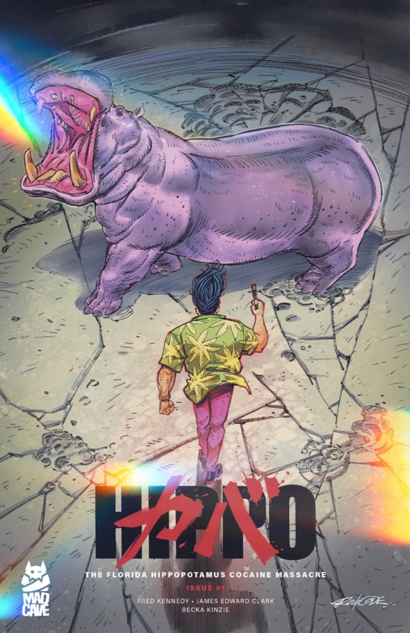 FLORIDA HIPPOPOTAMUS COCAINE MASSACRE #1 REDCODE AKIRA HOMAGE FOIL VARIANT LIMITED TO 100 COPIES