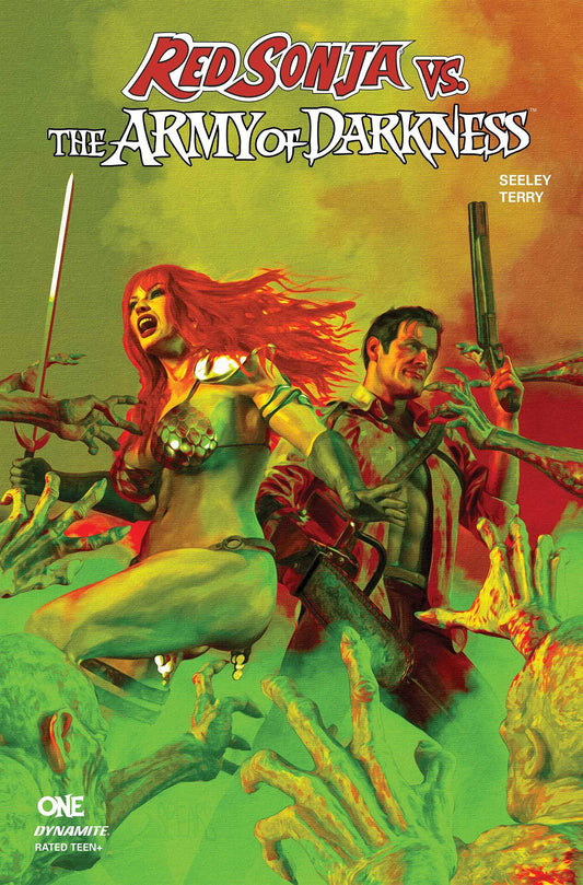 RED SONJA VS AOD #1 1:10 MARK SPEARS GREEN VARIANT