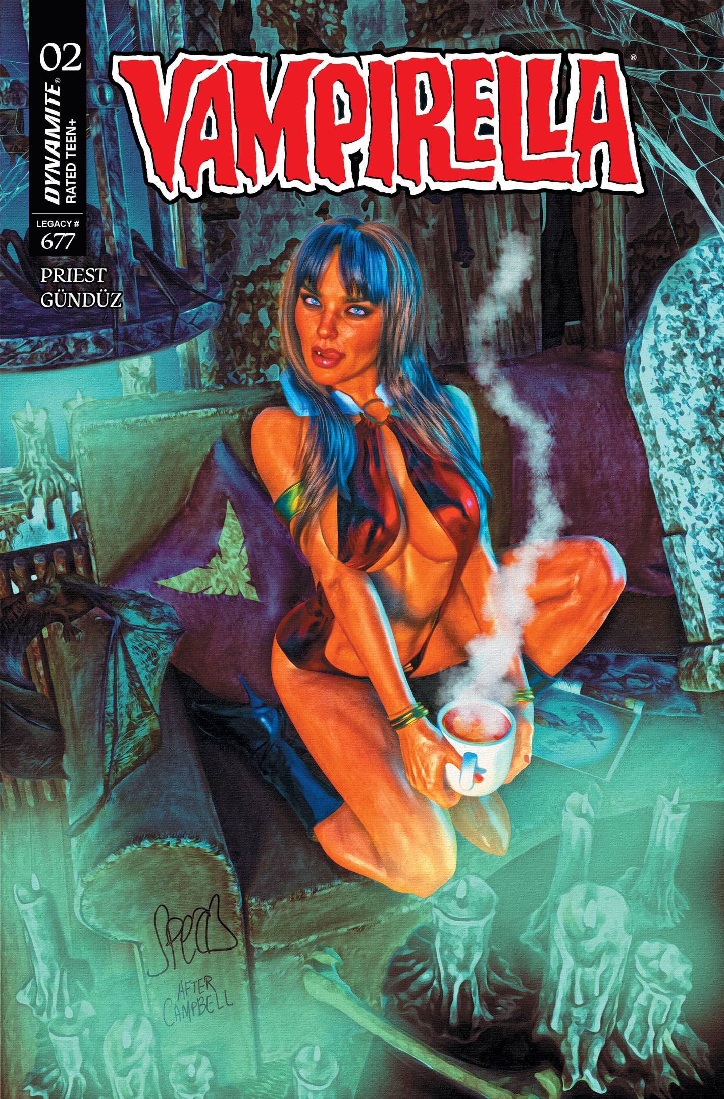 VAMPIRELLA (2025) #2 MARK SPEARS 1:10 ASM 601 HOMAGE BLUE VARIANT