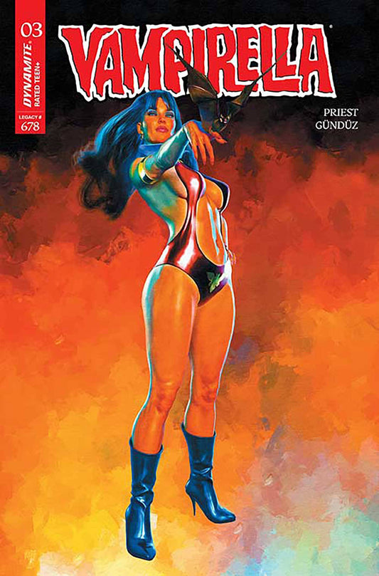 18/06/2025 VAMPIRELLA (2025) #3 1:10 MARK SPEARS BLACK FRAZETTA HOMAGE VARIANT