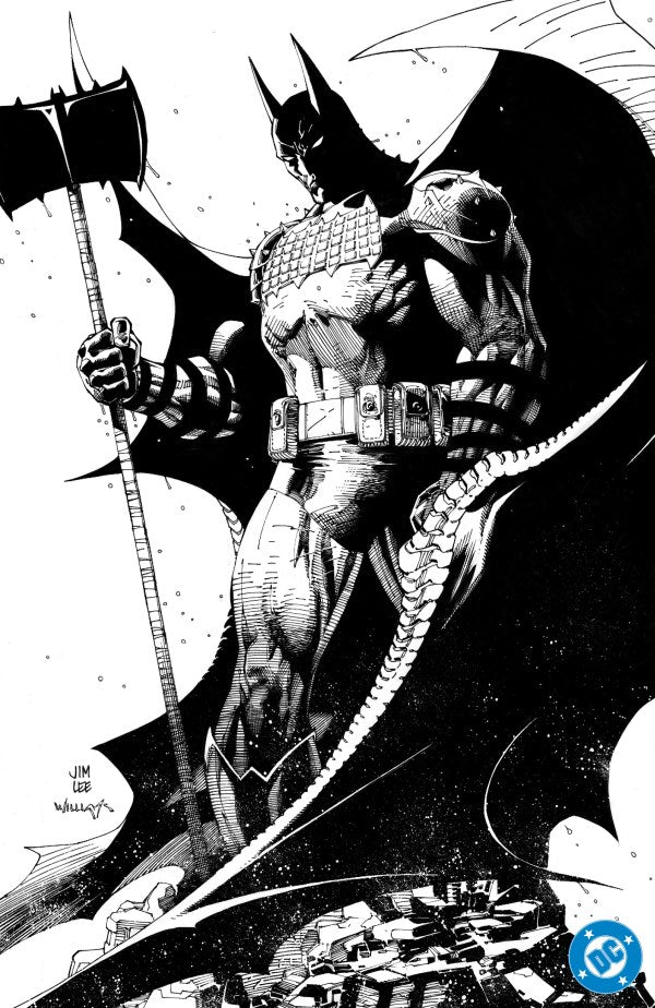 ABSOLUTE BATMAN #1 CVR H INC 1:100 JIM LEE BLACK & WHITE CARD STOCK VARIANT