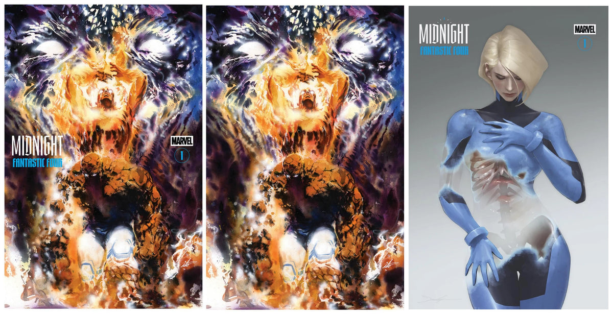MIDNIGHT FANTASTIC FOUR #1 ITO NYCC 2026 TRADE/VIRGIN VARIANT SET LIMITED TO 800 SETS + 1:25 VARIANT