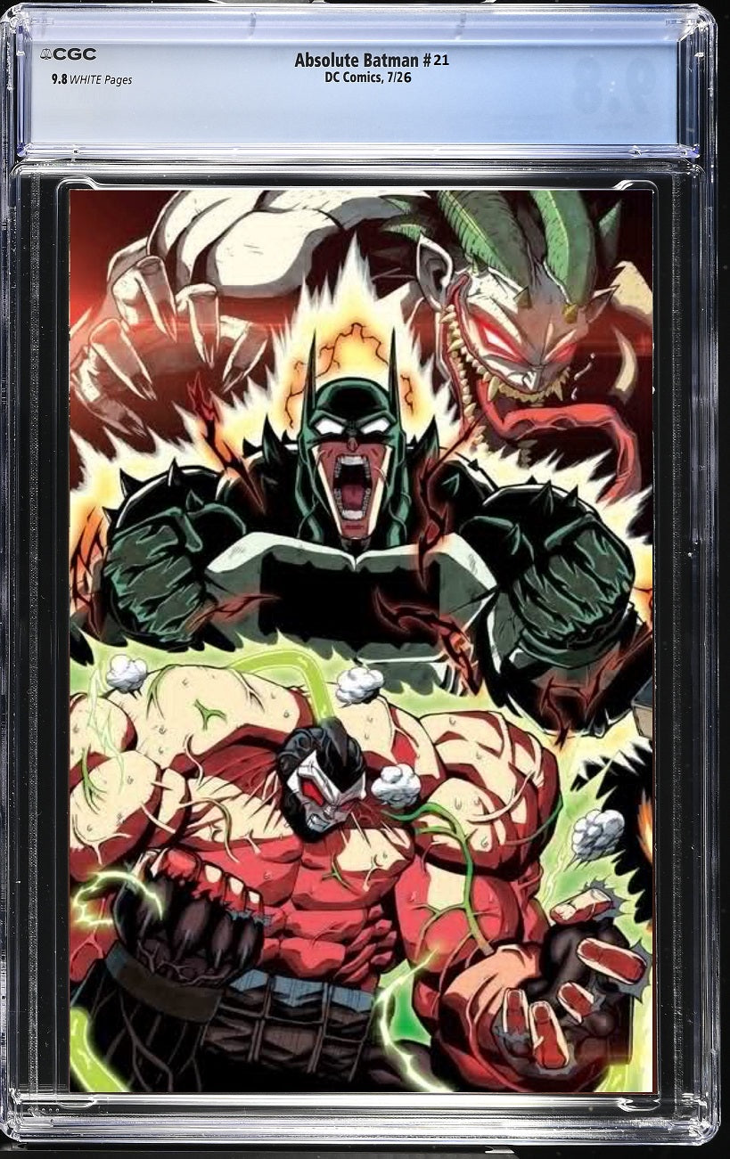ABSOLUTE BATMAN #21 MARIO FACCILO WRAPAROUND TRADE DRESS VARIANT LIMITED TO 1000 COPIES CGC 9.8 PREORDER