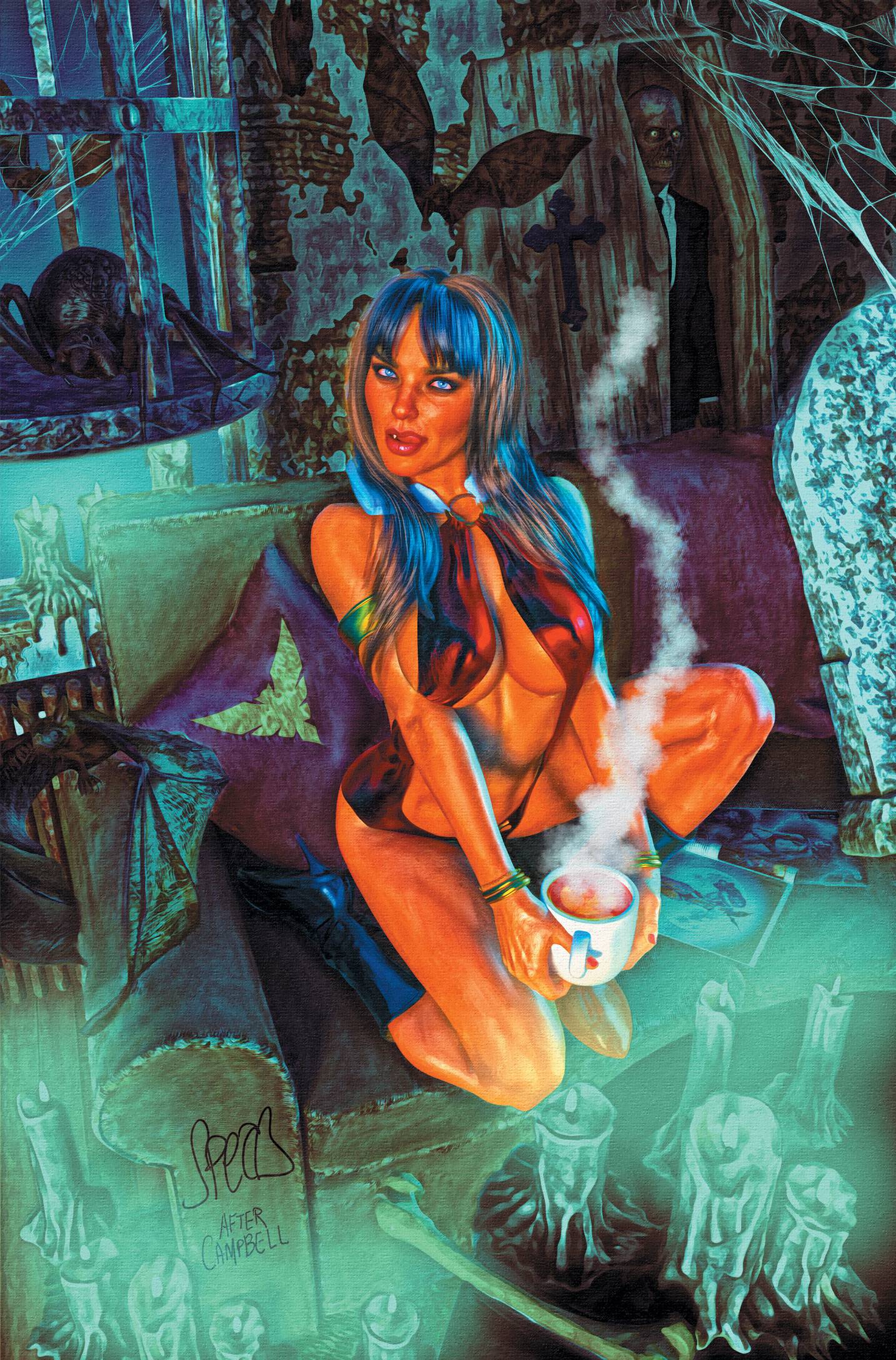 21/05/2025 VAMPIRELLA (2025) #2 MARK SPEARS 1:15 ASM 601 HOMAGE BLUE VIRGIN VARIANT