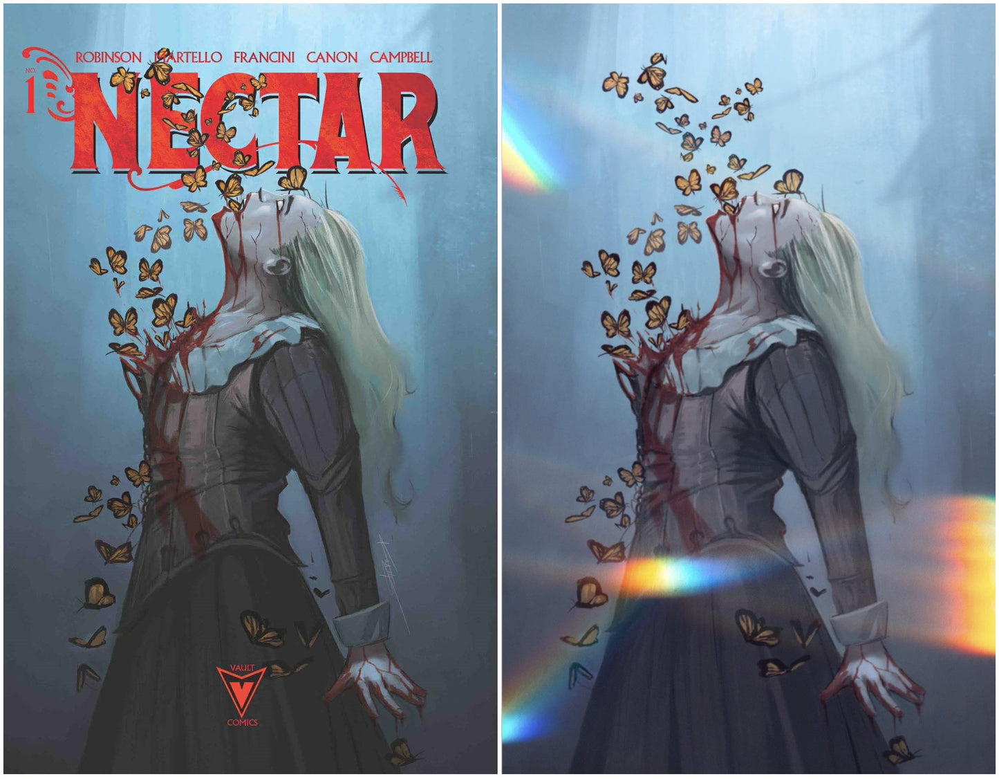 NECTAR #1 2ND PTG KEVEN MALLQUI TRADE/VIRGIN FOIL VARIANT SET LIMITED TO 400 SETS