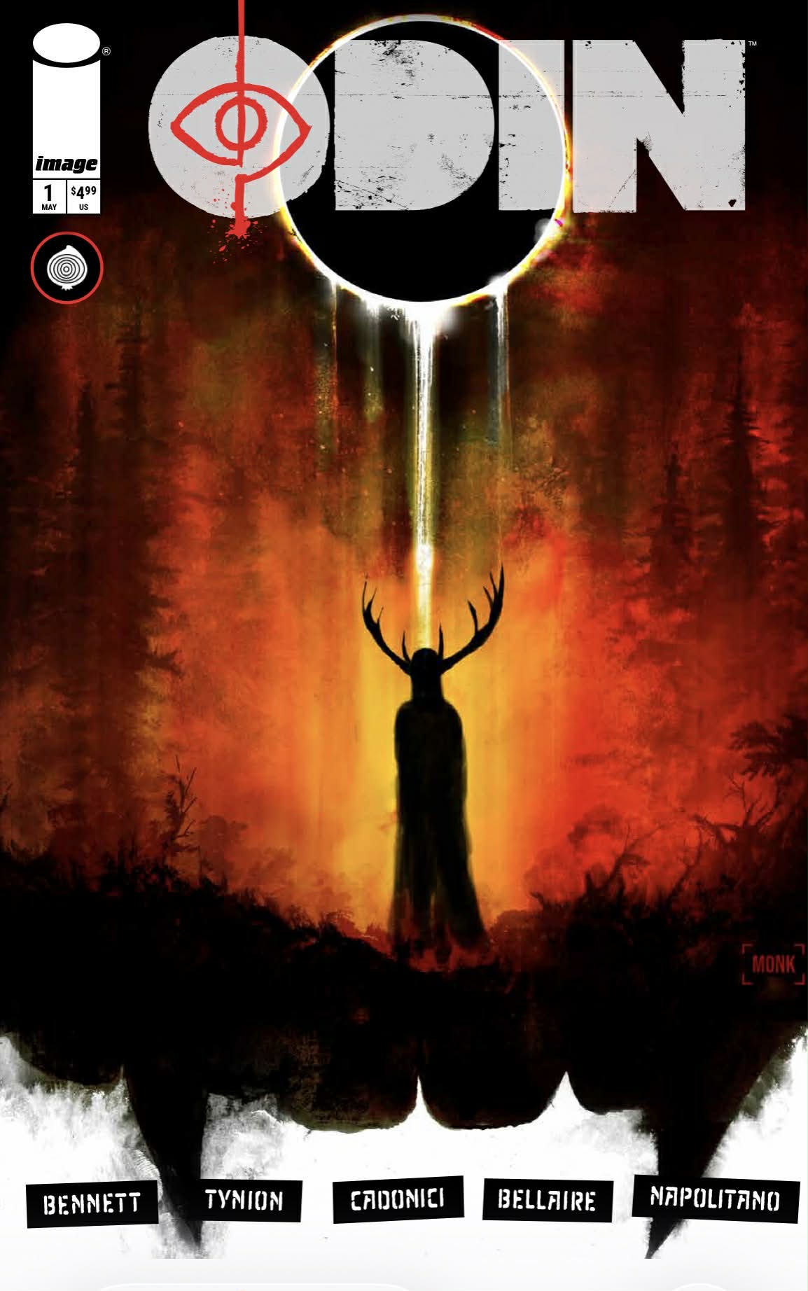 ODIN #1 JEFF MONK VARIANT LIMITED TO 350 COPIES WITH COA