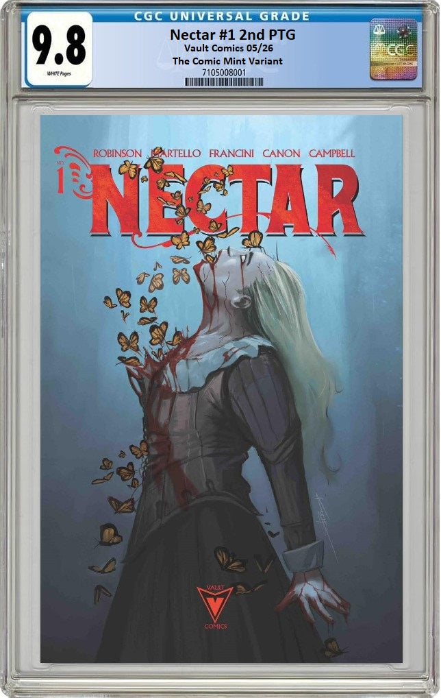 NECTAR #1 2ND PTG KEVEN MALLQUI TRADE DRESS VARIANT LIMITED TO 500 COPIES CGC 9.8 PREORDER