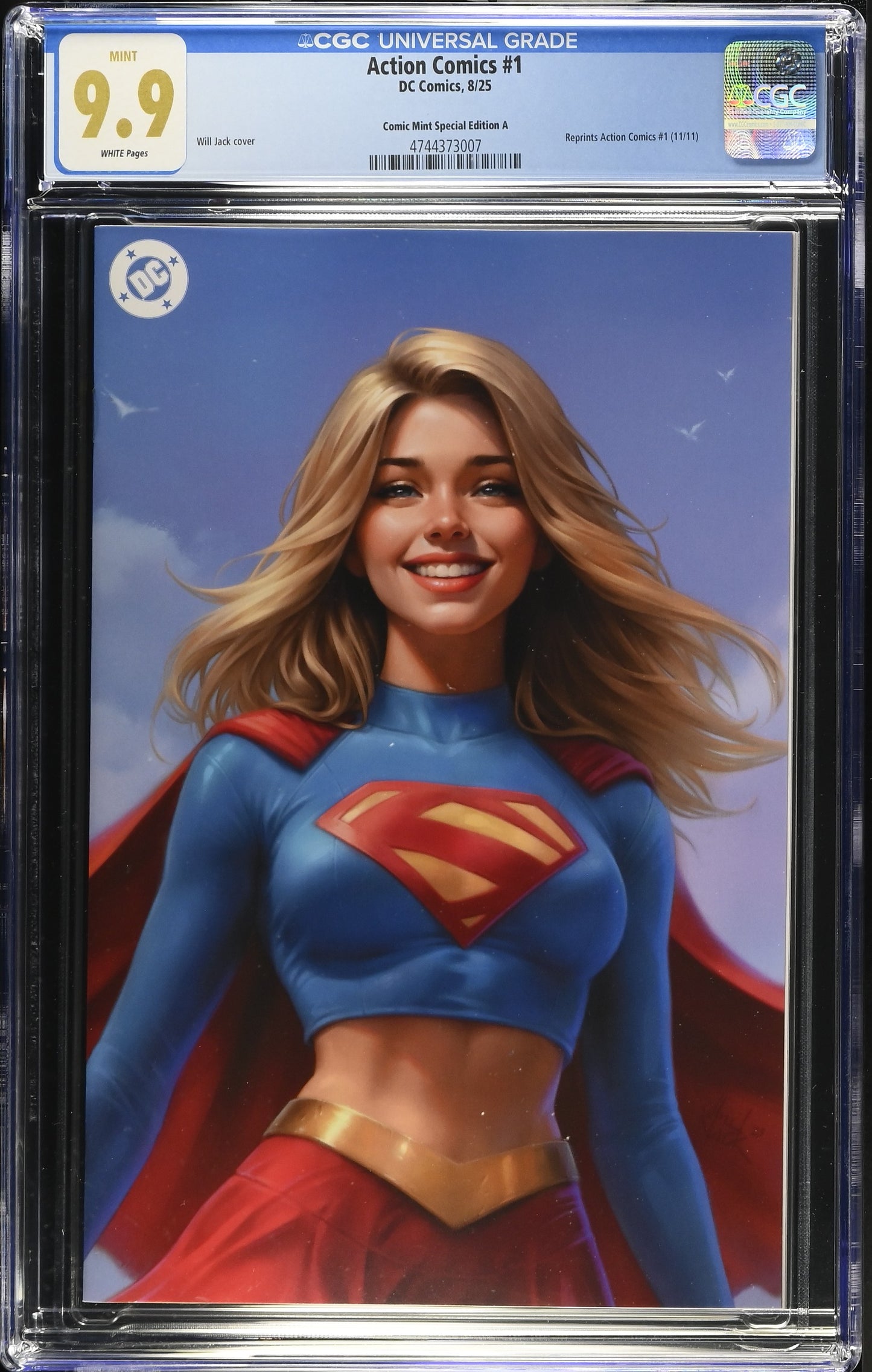 ACTION COMICS (NEW 52) #1 WILL JACK ZOOMED IN VIRGIN VARIANT LIMITED TO 1000 COPIES CGC 9.9