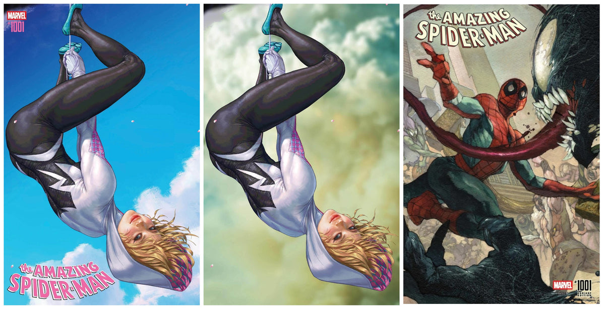 AMAZING SPIDER-MAN #1001 KYUYONG EOM TRADE/VIRGIN VARIANT SET LIMITED TO 800 SETS + 1:25 VARIANT
