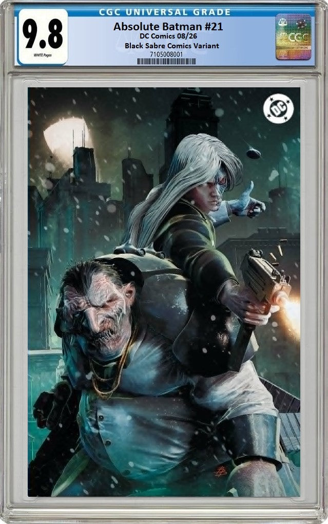 ABSOLUTE BATMAN #21 BJORN BARENDS VIRGIN FOIL VARIANT LIMITED TO 1000 COPIES CGC 9.8 PREORDER