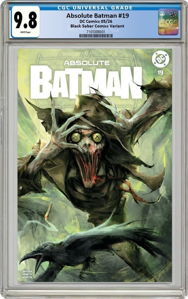 ABSOLUTE BATMAN #19 IVAN TAO TRADE DRESS VARIANT LIMITED TO 1000 COPIES CGC 9.8 PREORDER