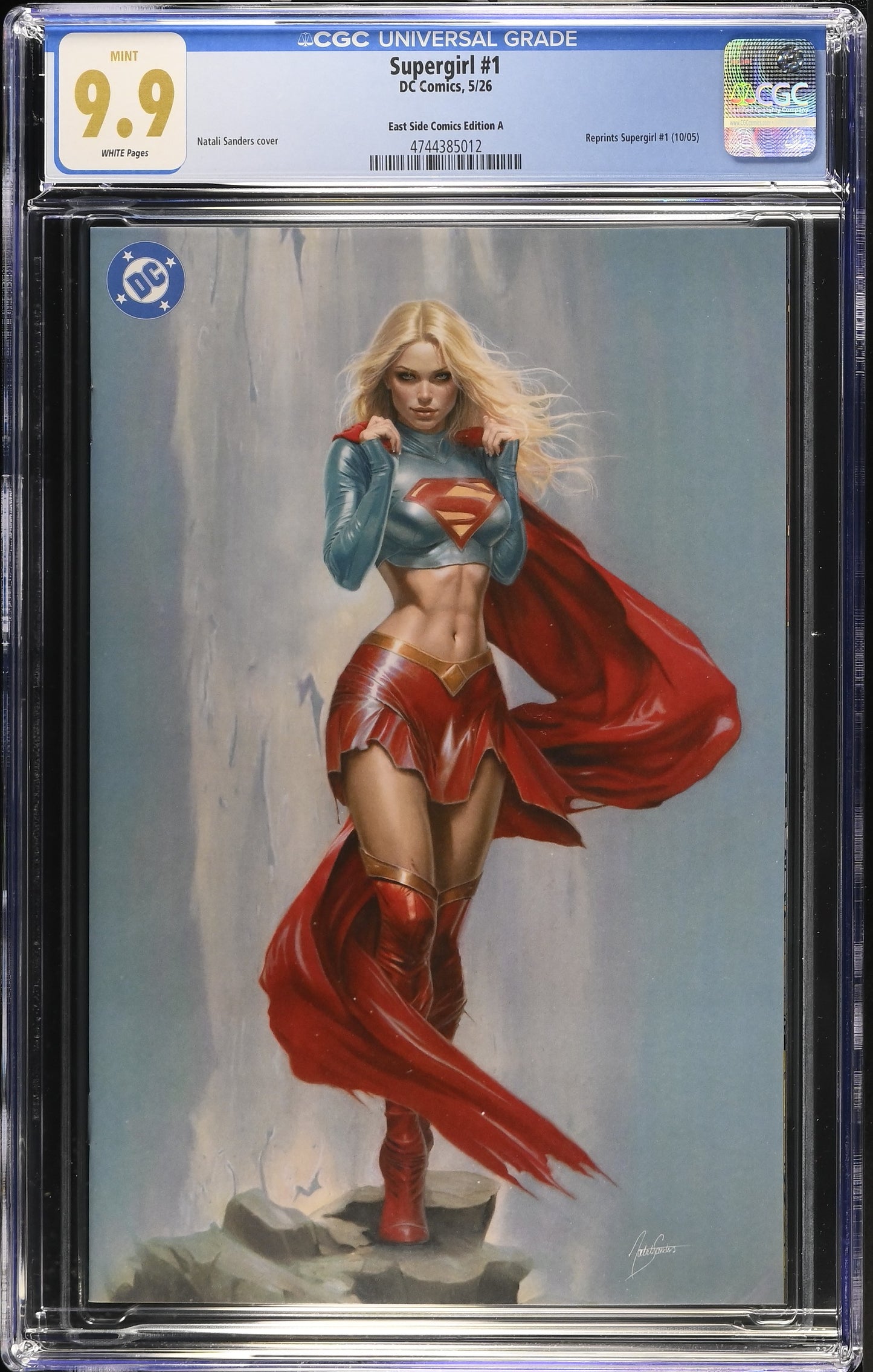 SUPERGIRL (2005) #1 NATALI SANDERS MICHAEL TURNER HOMAGE VARIANT LIMITED TO 1000 COPIES CGC 9.9