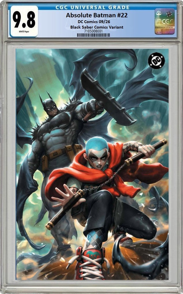 ABSOLUTE BATMAN #22 KENDRICK 'KUNKKA' LIM VIRGIN VARIANT LIMITED TO 1000 COPIES CGC 9.8 PREORDER