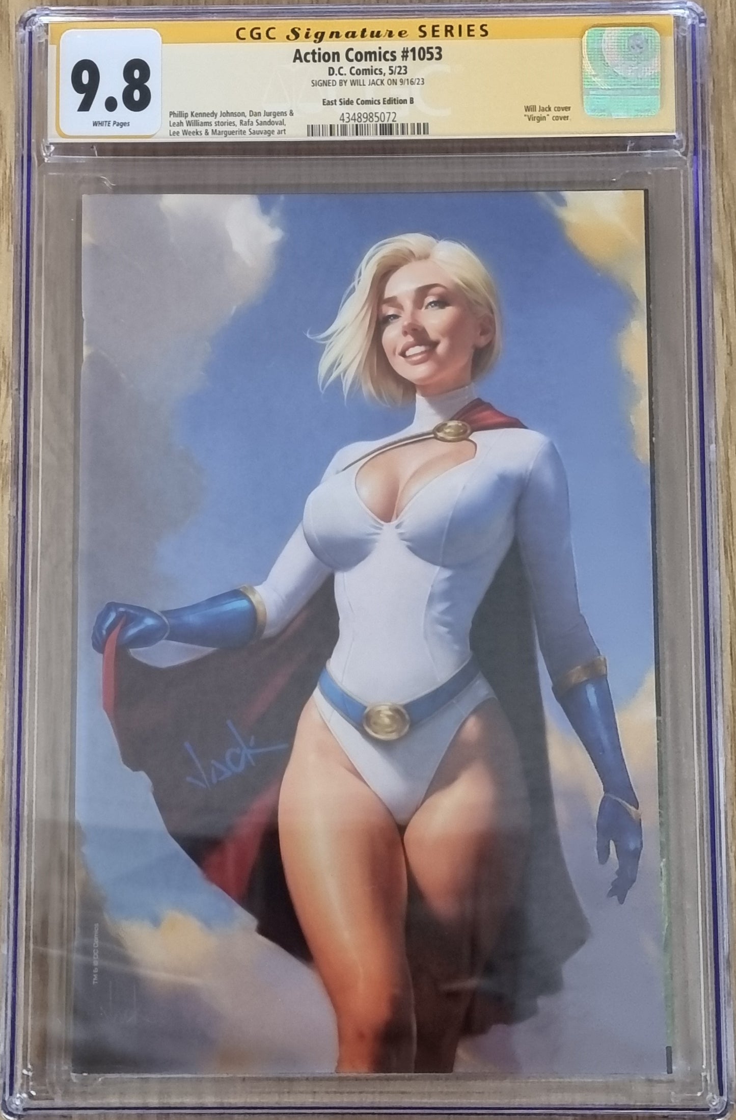 ACTION COMICS #1053 WILL JACK VIRGIN VARIANT LIMITED TO 1000 COPIES CGC SS 9.8