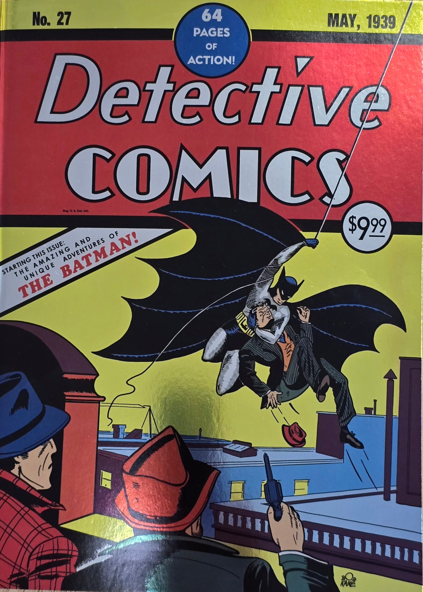 DETECTIVE COMICS #27 GOLDEN AGE FORMAT FACSIMILE EDITION CVR C BOB KANE FOIL VARIANT