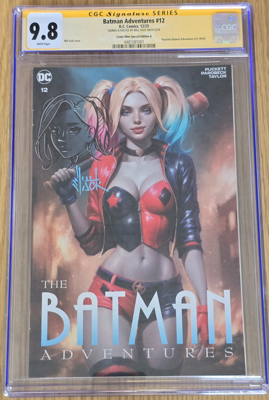 BATMAN ADVENTURES #12 WILL JACK TRADE DRESS VARIANT LIMITED TO 1000 COPIES WITH NUMBERED COA CGC REMARK 9.8