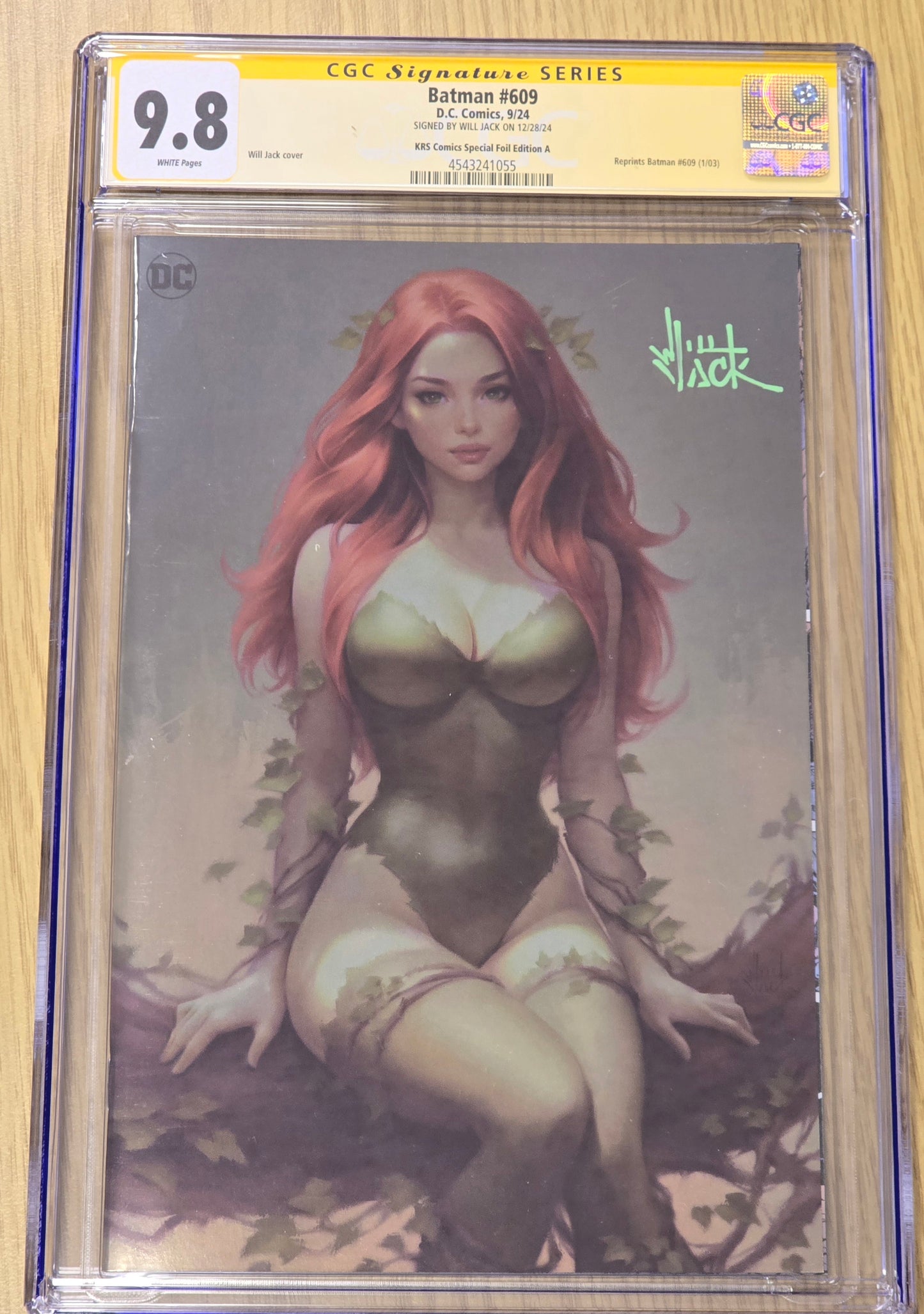 BATMAN #609 WILL JACK SDCC 2024 VIRGIN FOIL VARIANT LIMITED TO 500 COPIES CGC SS 9.8