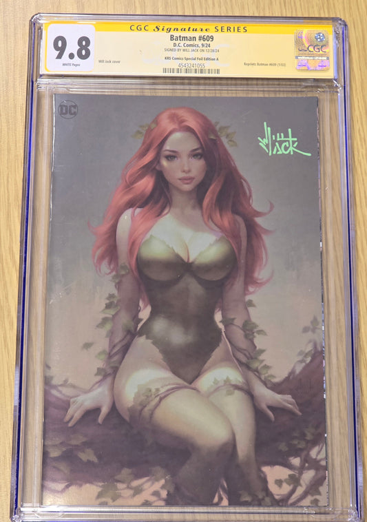 BATMAN #609 WILL JACK SDCC 2024 VIRGIN FOIL VARIANT LIMITED TO 500 COPIES CGC SS 9.8