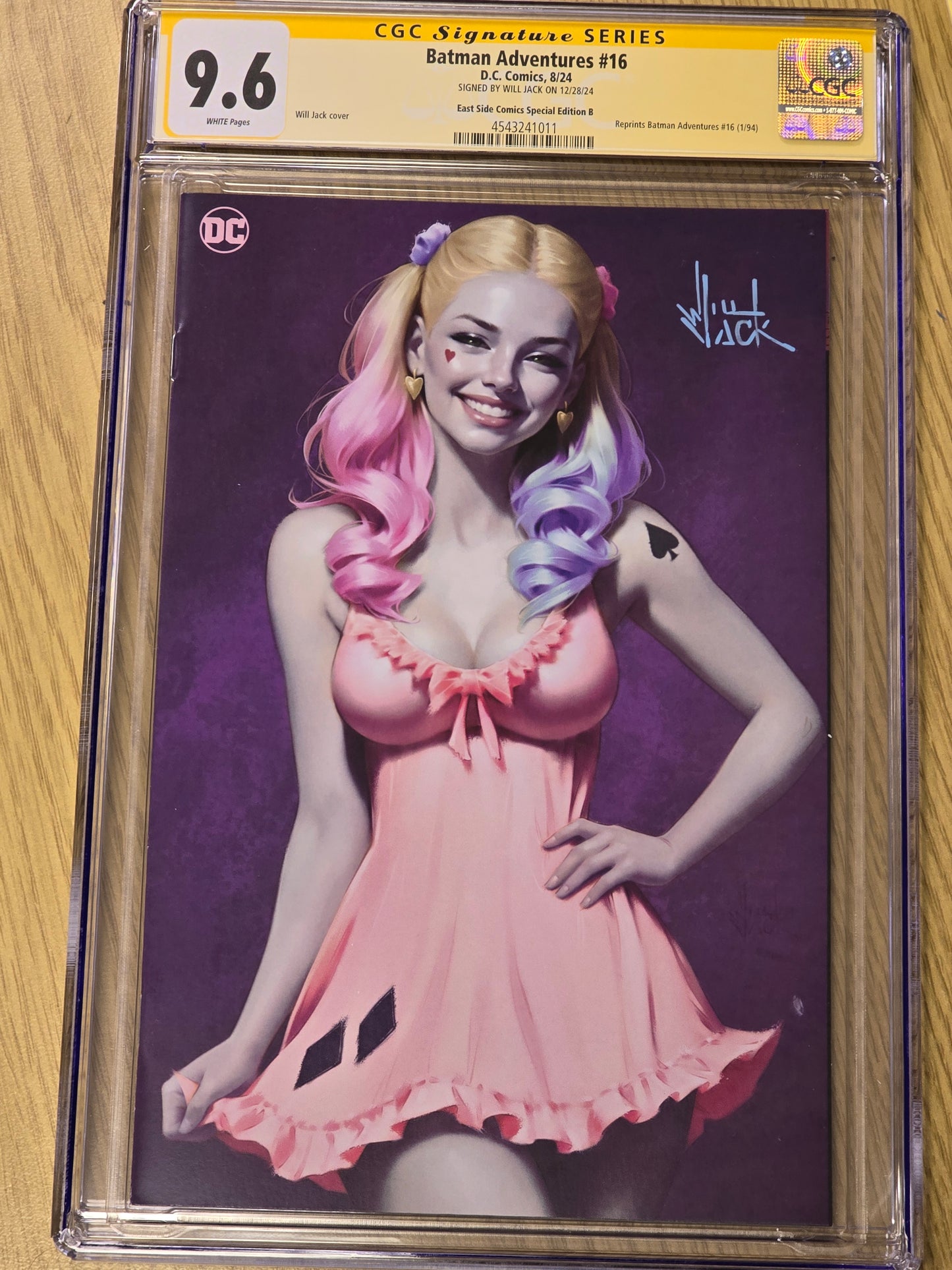 BATMAN ADVENTURES #16 WILL JACK FULL BODY VIRGIN VARIANT LIMITED TO 500 COPIES CGC SS 9.6