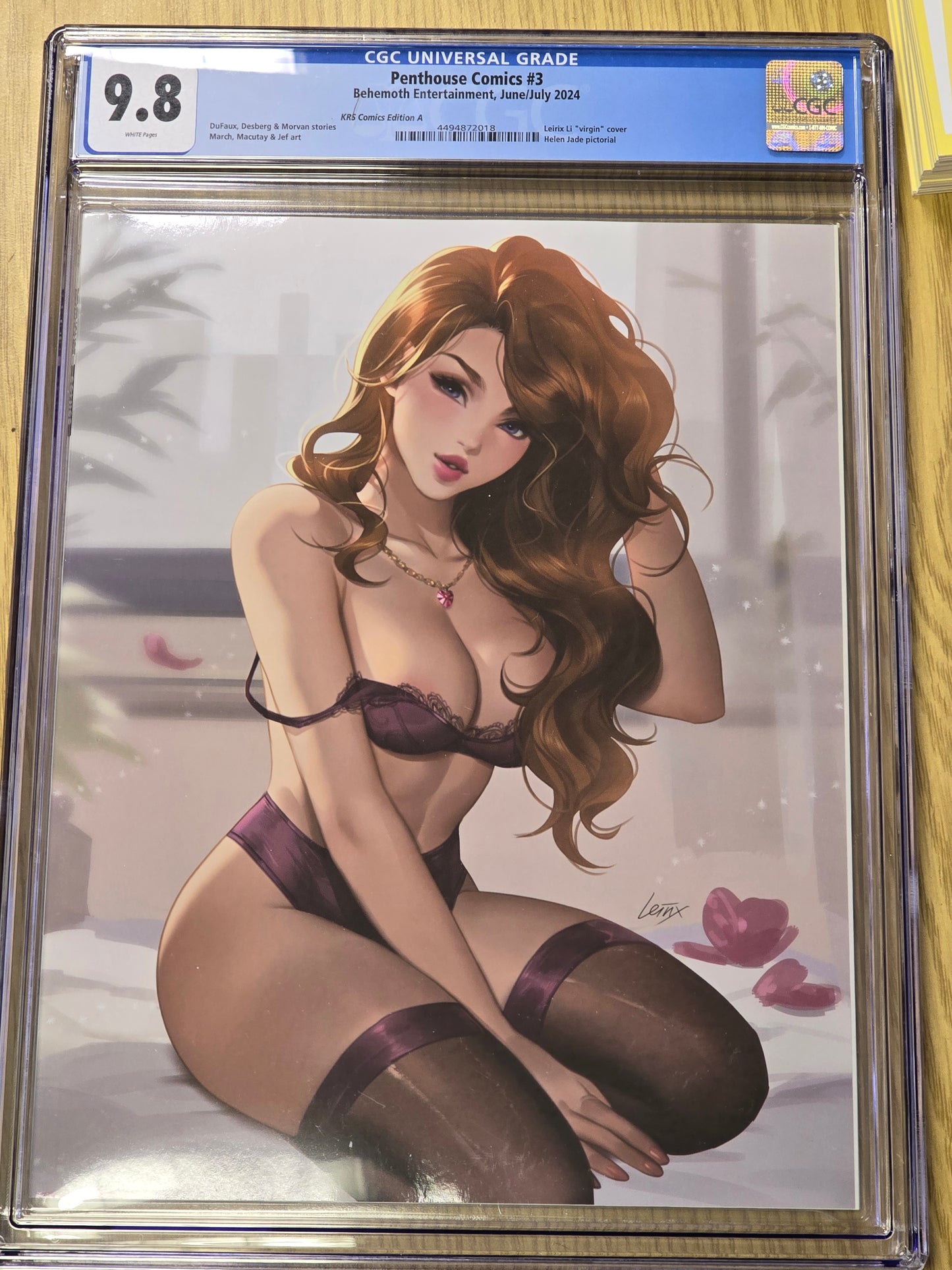 PENTHOUSE COMICS #3 LEIRIX LI SFW VARIANT LIMITED TO 150 COPIES CGC 9.8