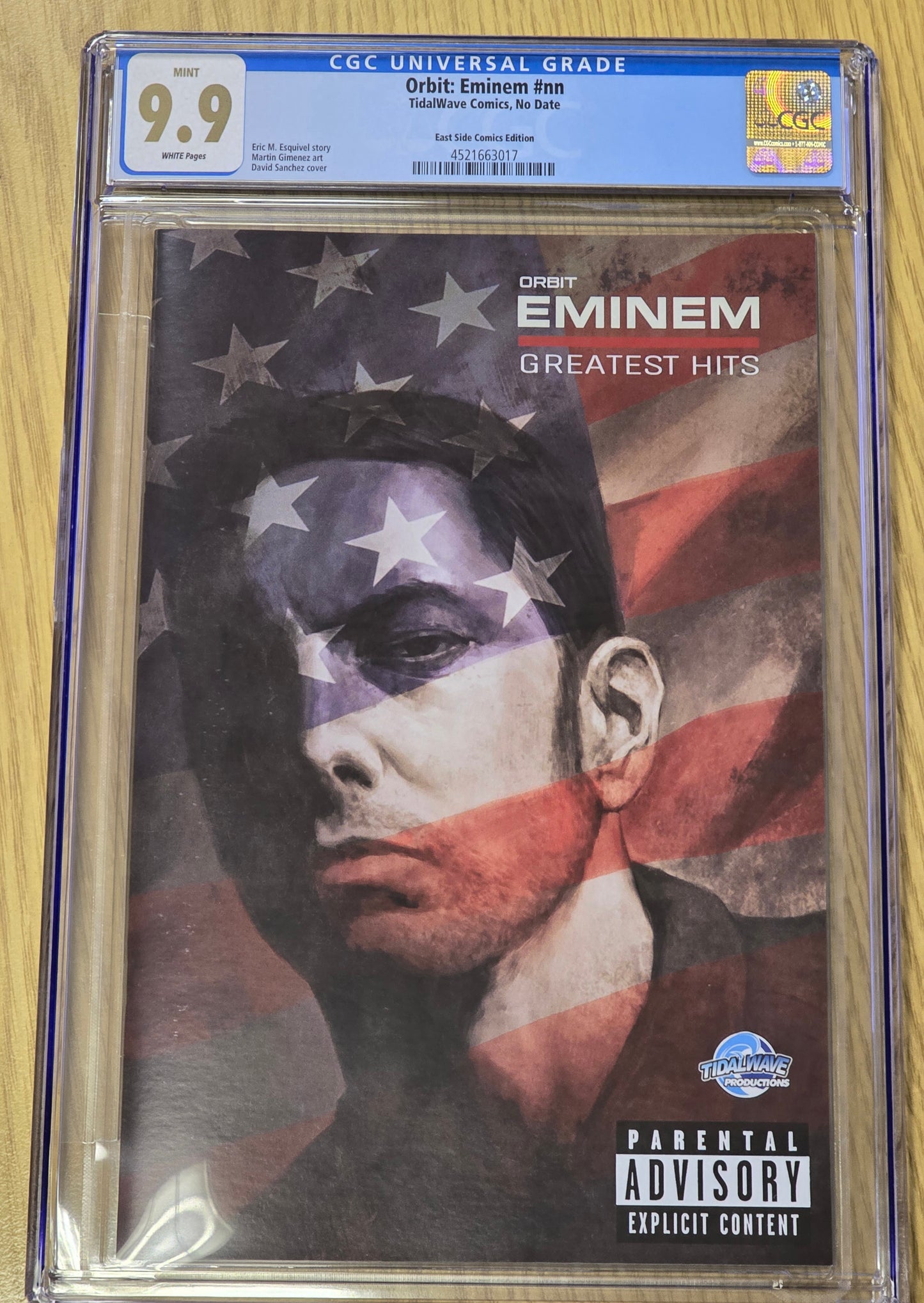 EMINEM #1 SKAN SRISUWAN GREATEST HITS HOMAGE VARIANT LIMITED TO 200 COPIES CGC 9.9