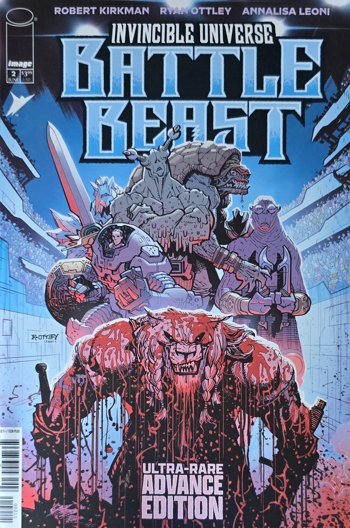 INVINCIBLE UNIVERSE BATTLE BEAST #2 ULTRA RARE ADVANCE FOIL VARIANT