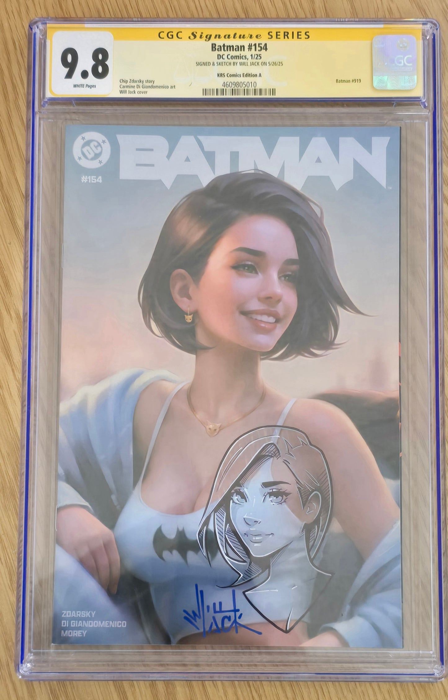 BATMAN #154 WILL JACK TRADE DRESS VARIANT LIMITED TO 1500 COPIES CGC REMARK 9.8