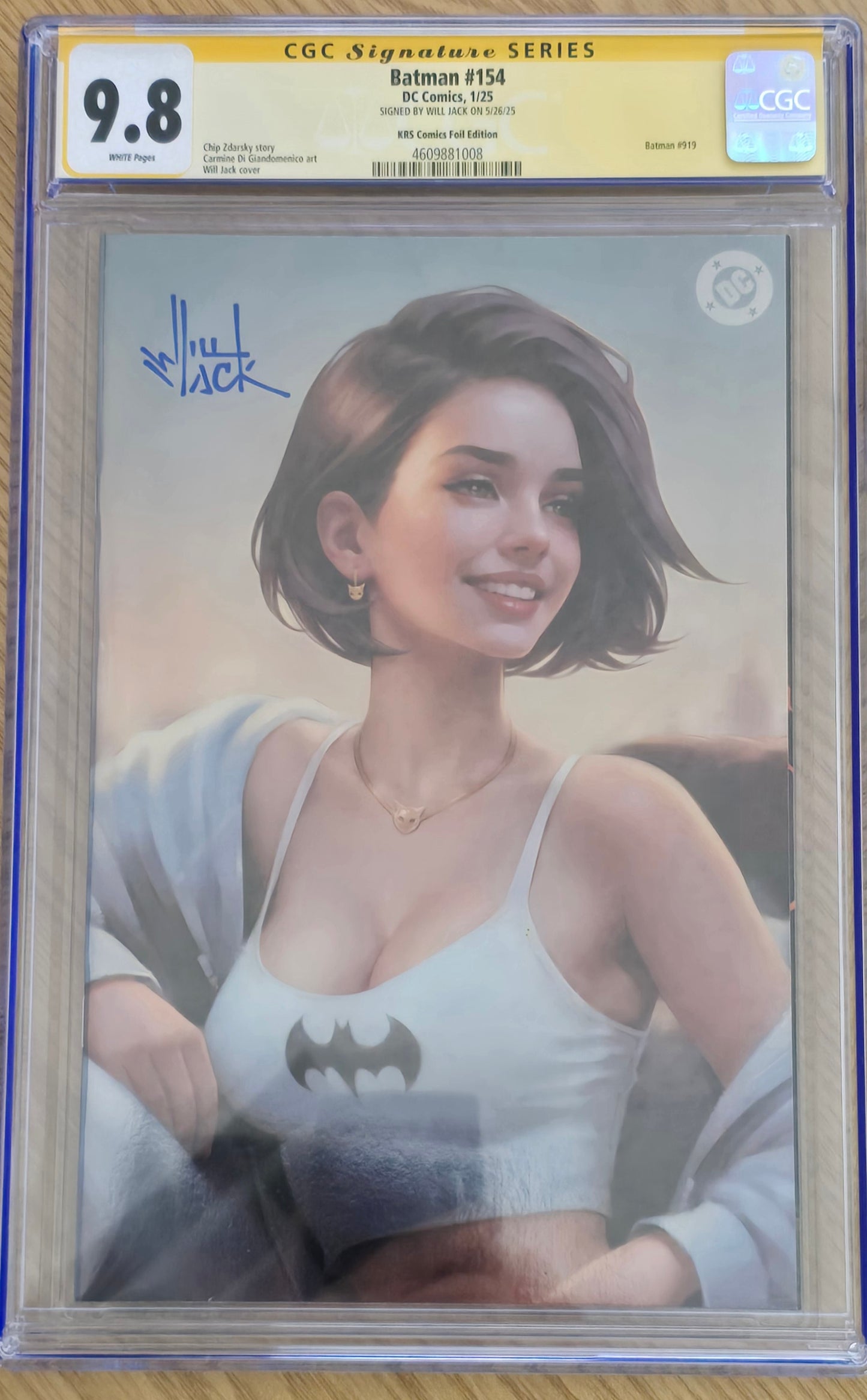 BATMAN #154 WILL JACK MEGACON 2025 VIRGIN FOIL VARIANT LIMITED TO 500 COPIES CGC SS 9.8