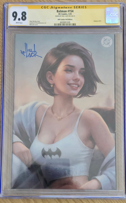 BATMAN #154 WILL JACK MEGACON 2025 VIRGIN FOIL VARIANT LIMITED TO 500 COPIES CGC SS 9.8