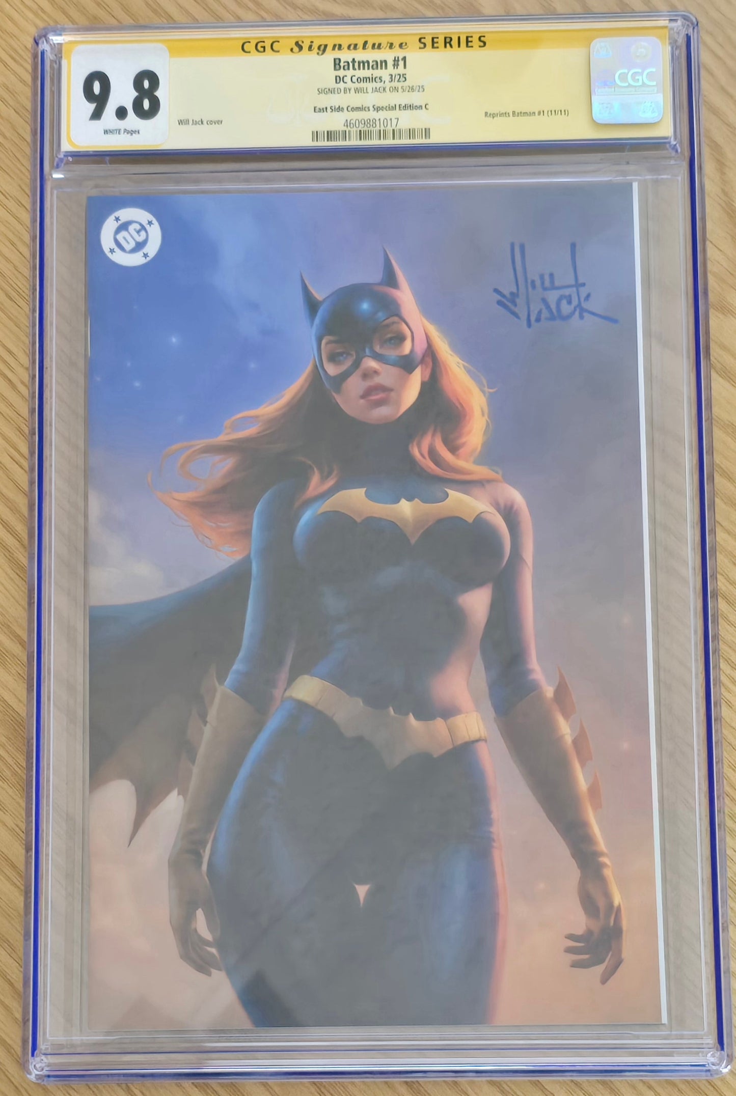 BATMAN (NEW 52) #1 WILL JACK FULL BODY VIRGIN VARIANT LIMITED TO 800 COPIES CGC SS 9.8