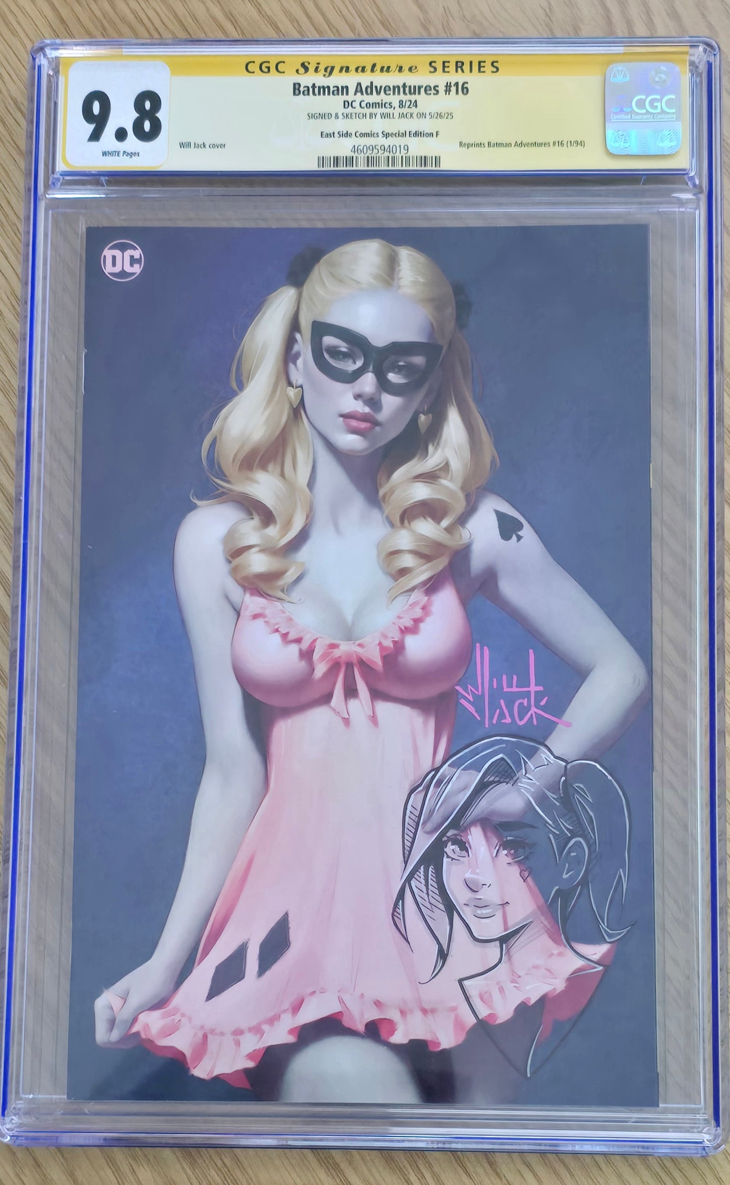 BATMAN ADVENTURES #16 NYCC 2024 WILL JACK VIRGIN VARIANT LIMITED TO 500 COPIES CGC REMARK 9.8