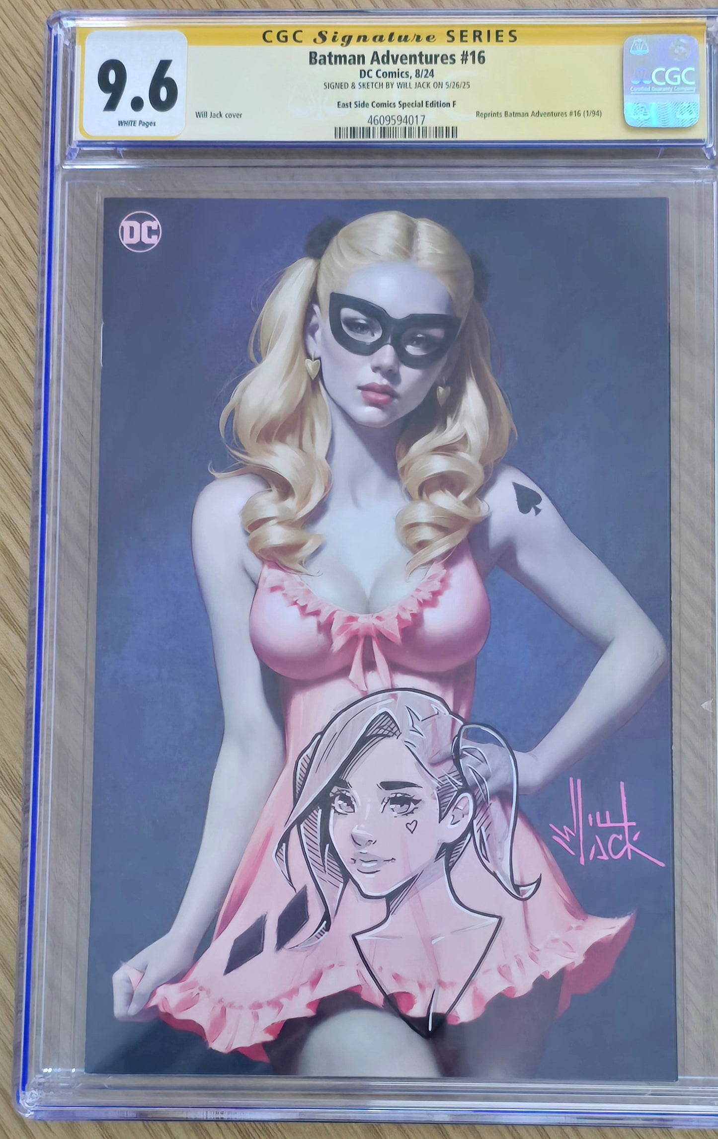BATMAN ADVENTURES #16 NYCC 2024 WILL JACK VIRGIN VARIANT LIMITED TO 500 COPIES CGC REMARK 9.6