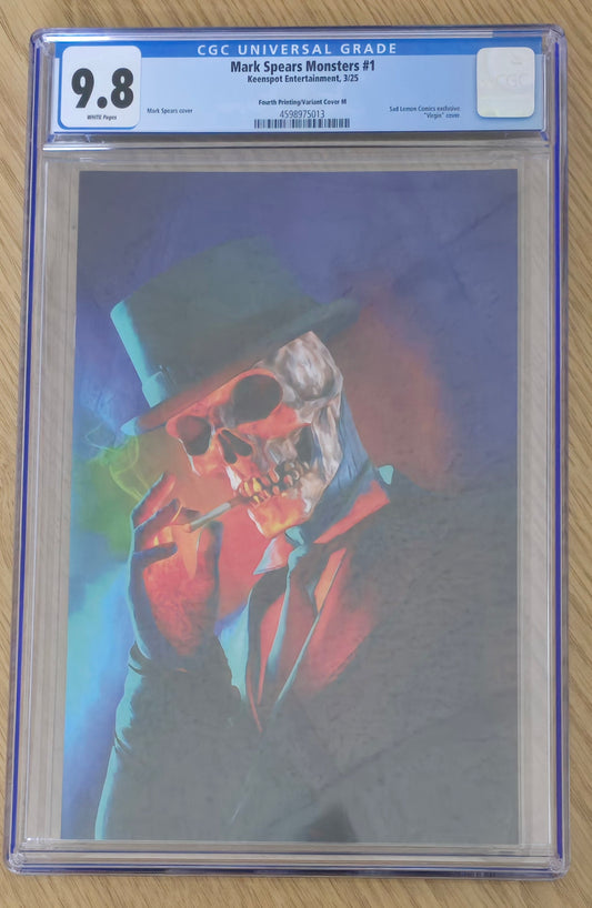 MARK SPEARS MONSTERS #1 MARK SPEARS SMOKING SKULL VIRGIN VARIANT LIMITED TO 450 COPIES