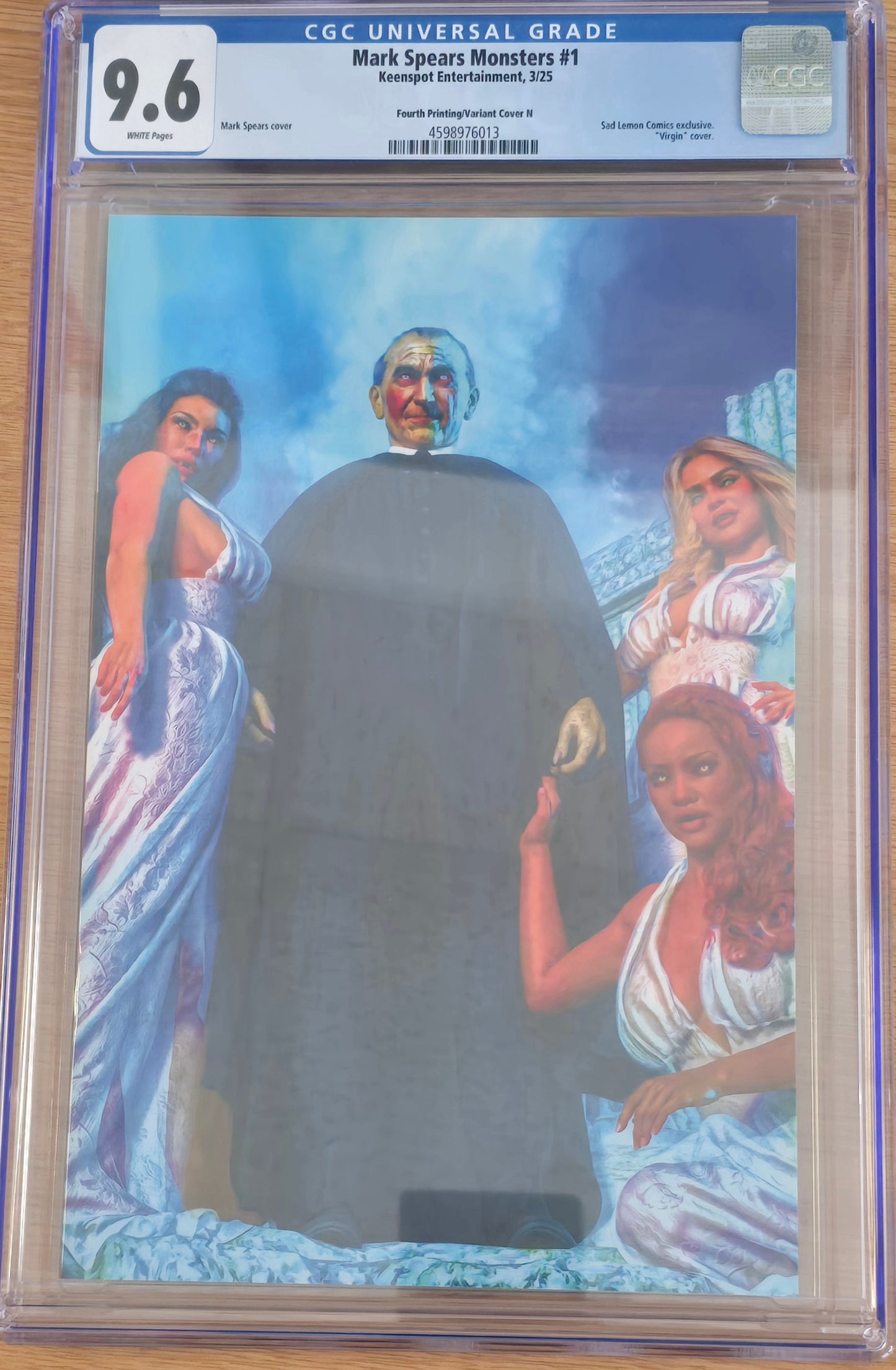 MARK SPEARS MONSTERS #1 MARK SPEARS DRACULA & BRIDES VIRGIN VARIANT LIMITED TO 450 COPIES CGC 9.6