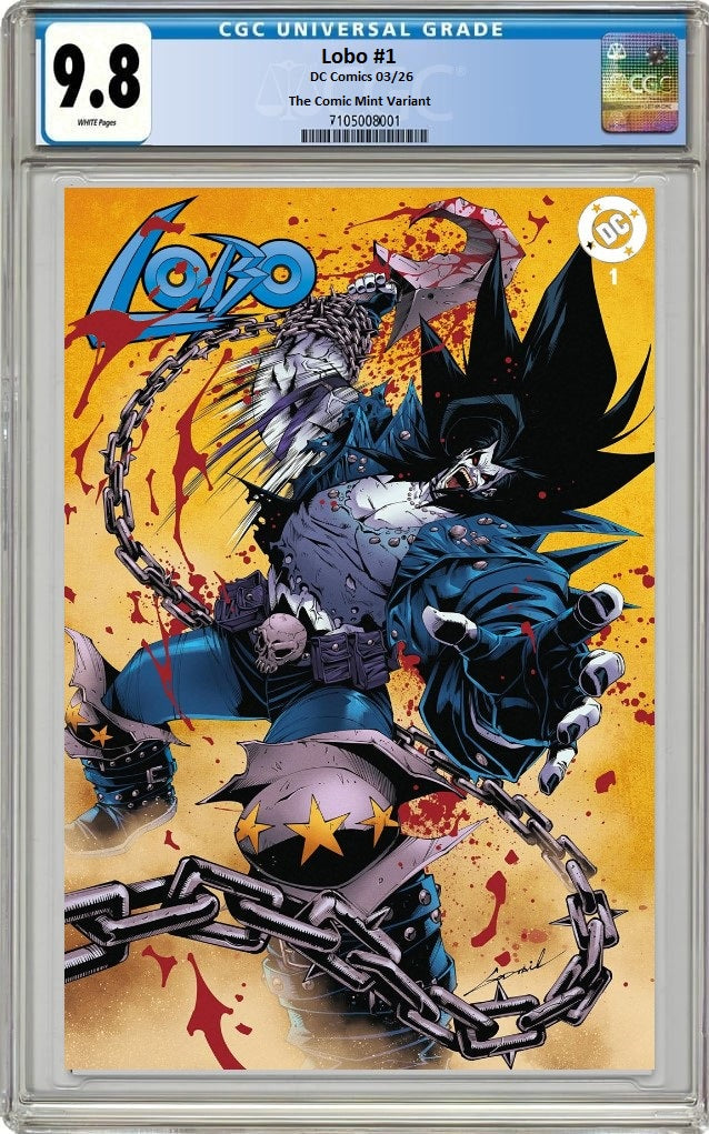 LOBO #1 GODTAIL VARIANT LIMITED TO 800 COPIES CGC 9.8 PREORDER - SAD LEMON COMICS