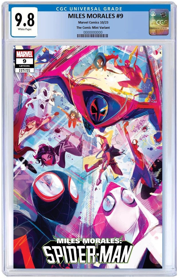 MILES MORALES #9 NICOLETTA BALDARI VARIANT LIMITED TO 800 COPIES WITH NUMBERED COA CGC 9.8 PREORDER