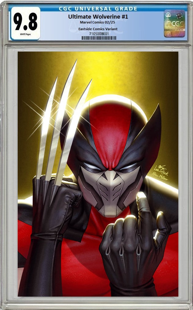 ULTIMATE WOLVERINE #1 INHYUK LEE GOLD VIRGIN VARIANT LIMITED TO 1000 COPIES WITH NUMBERED COA CGC 9.8 PREORDER