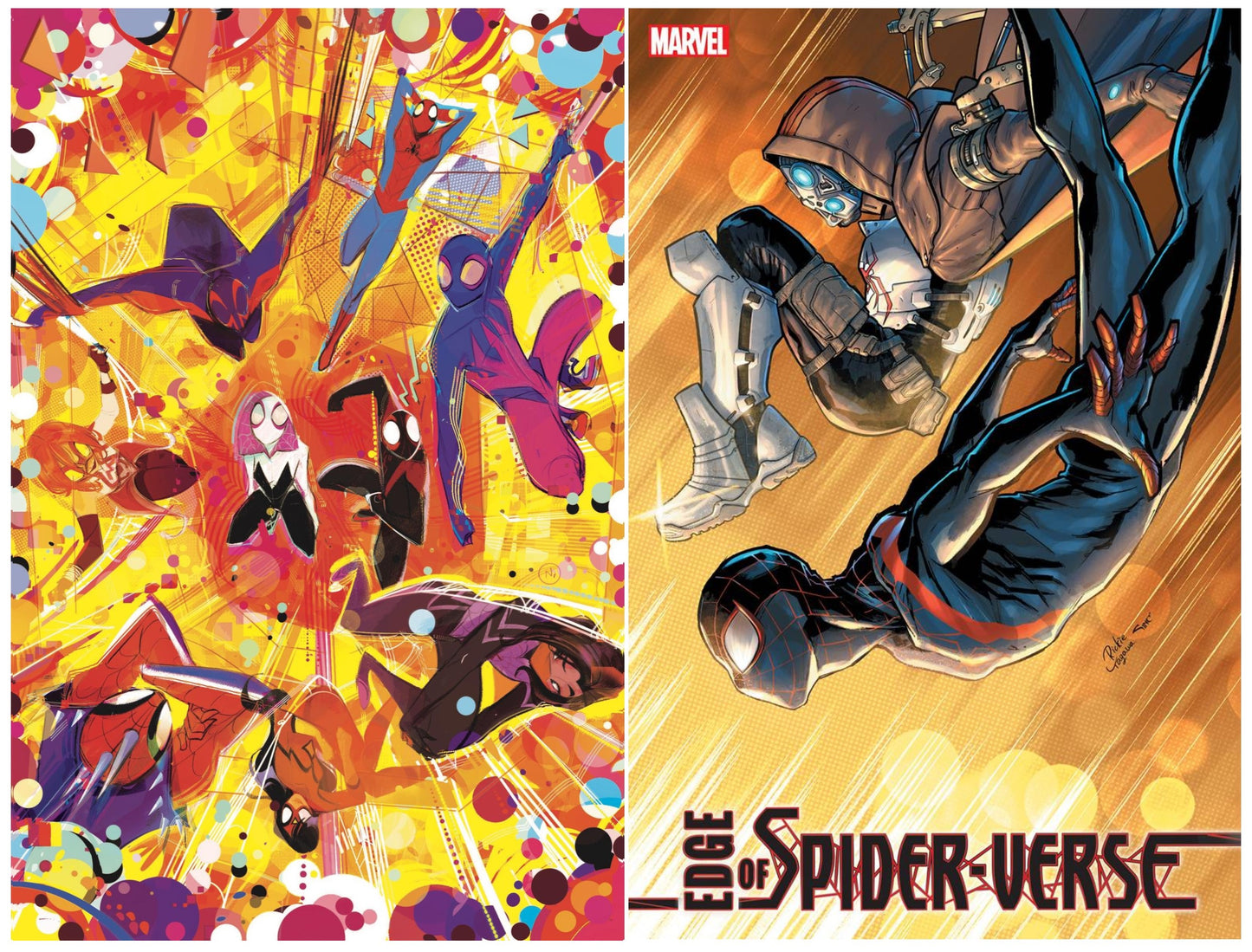 EDGE OF SPIDER-VERSE #3 NICOLETTA BALDARI VIRGIN VARIANT LIMITED TO 1500 COPIES + 1:25 YAGAWA VARIANT