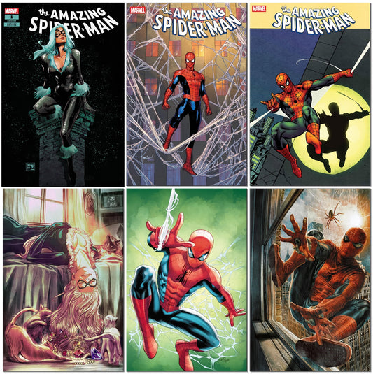 AMAZING SPIDER-MAN #1 DAN PANOSIAN VARIANT LIMITED TO 1000 COPIES WITH NUMBERED COA + 1:25, 1:50, 1:50, 1:100 & 1:200 VARIANT