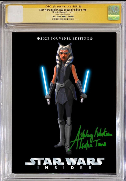STAR WARS INSIDER AHSOKA 2023 SOUVENIR EDITION FOIL VARIANT LIMITED TO 500 COPIES CGC SS SIGNED BY ASHLEY ECKSTEIN