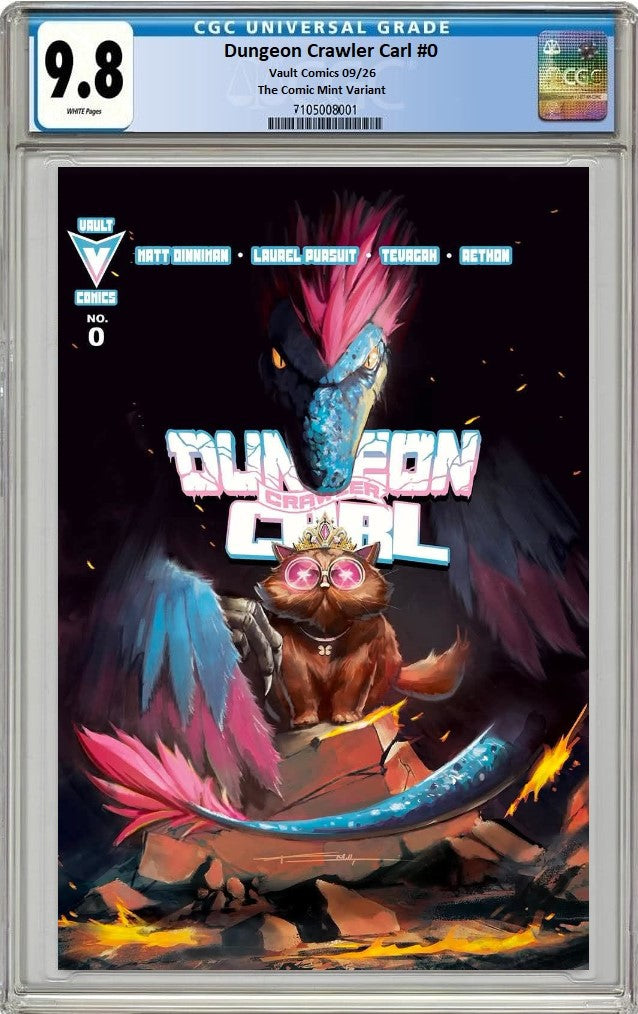 DUNGEON CRAWLER CARL #0 KEVIN MALLQUI VARIANT LIMITED TO 500 COPIES CGC 9.8 PREORDER