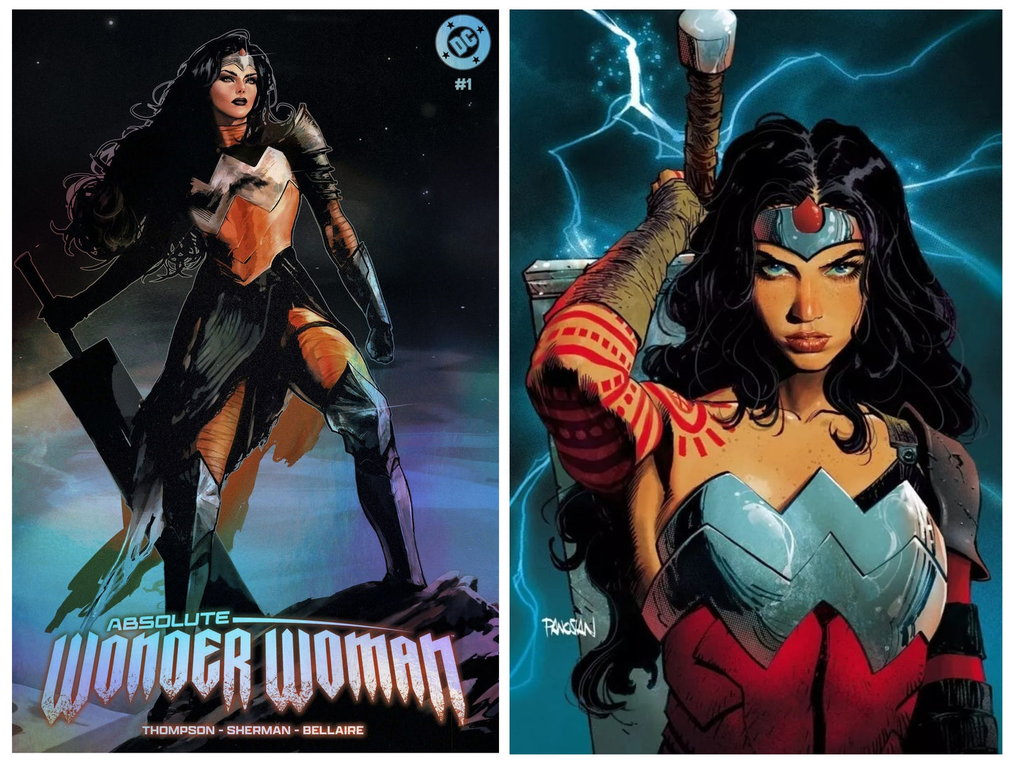 ABSOLUTE WONDER WOMAN #1 SOZOMAIKA FOIL VARIANT LIMITED TO 800 COPIES + 1:25 VARIANT