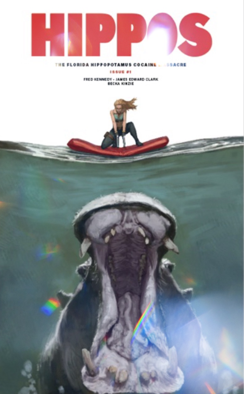 FLORIDA HIPPOPOTAMUS COCAINE MASSACRE #1 SKAN SRISUWAN JAWS HOMAGE FOIL VARIANT LIMITED TO 150 COPIES